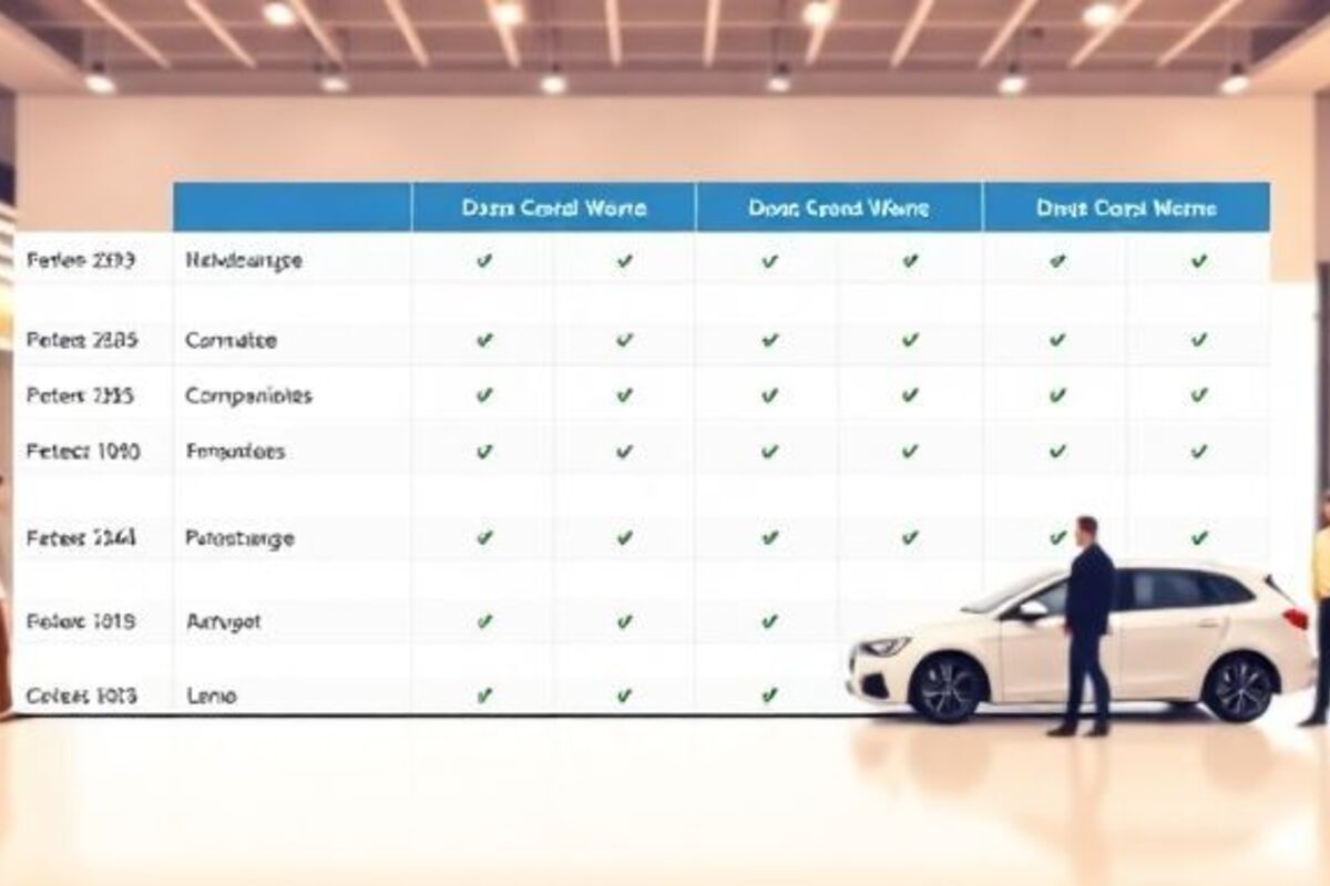 Tableau comparatif des garanties essentielles en assurance auto école