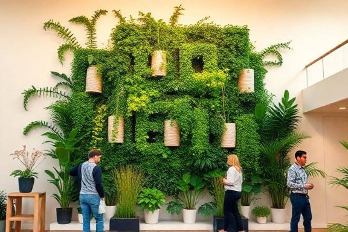 Cet objet IKEA, bien loin du jardinage, métamorphose un mur nu en véritable jungle urbaine…
