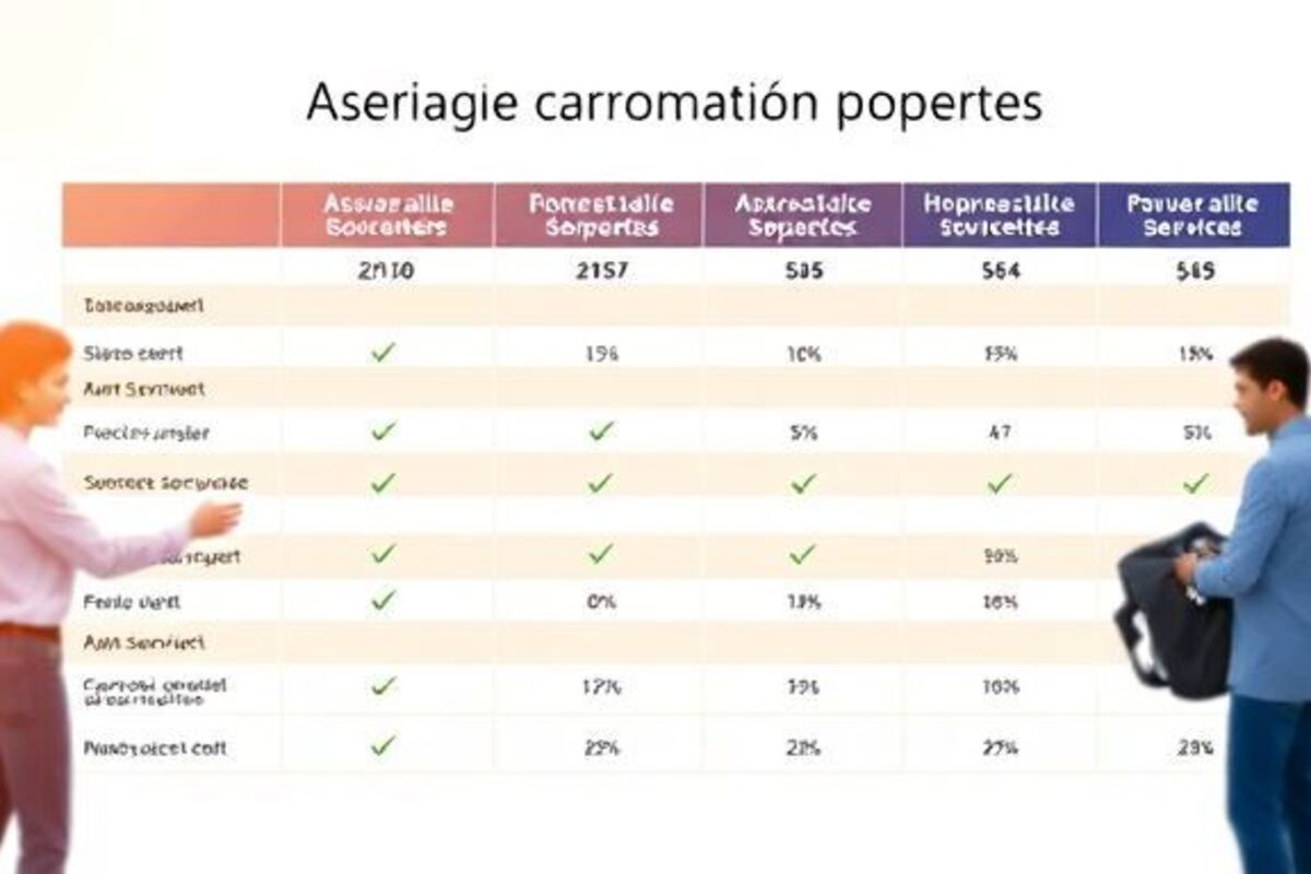 Tableau comparatif assurances auto pour jeunes conducteurs : prix, garanties, services