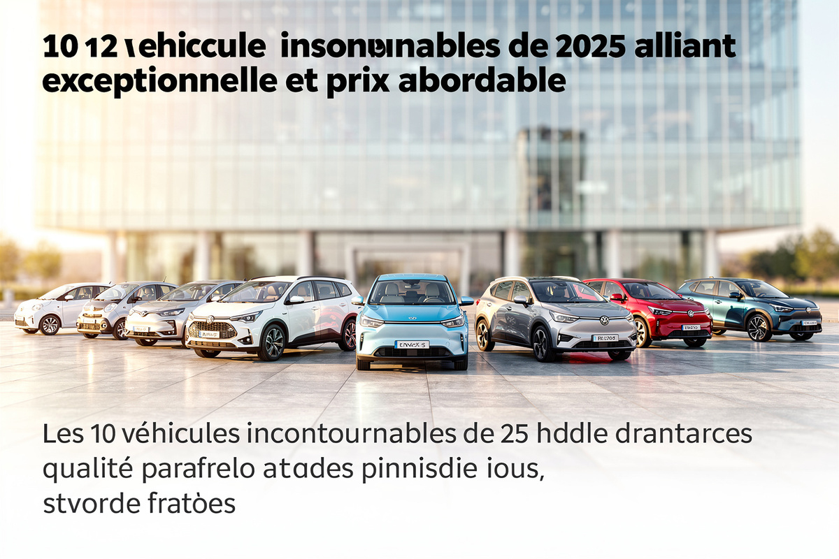 Les 10 véhicules incontournables de 2025 alliant qualité exceptionnelle et prix abordable