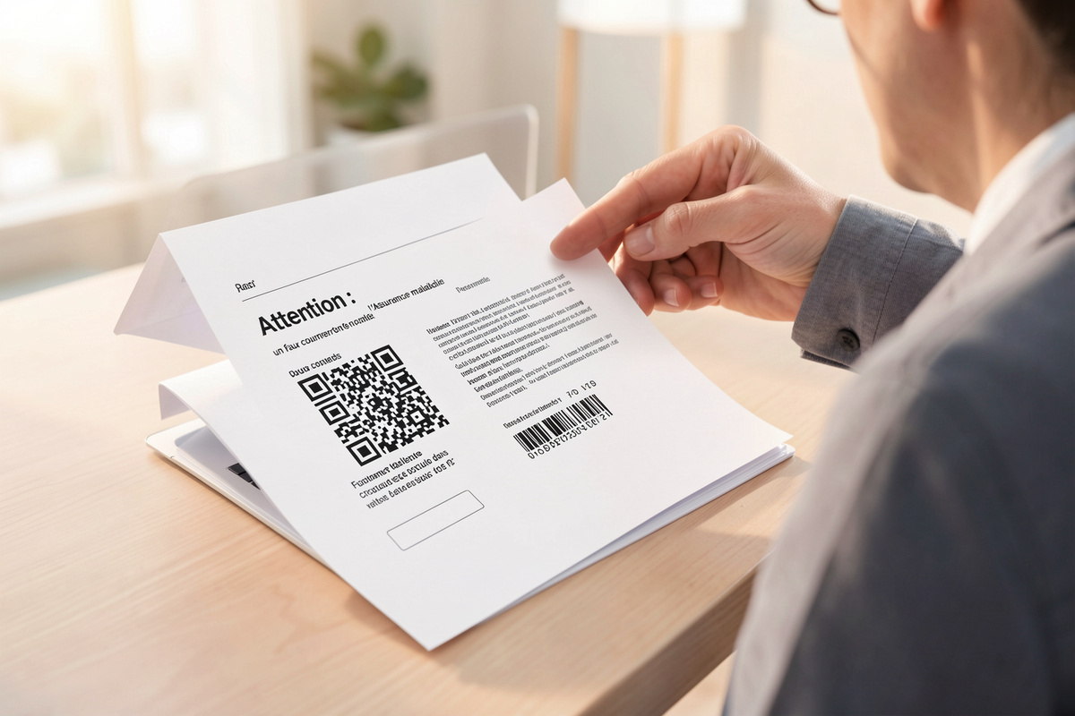 Attention : un faux courrier de l’Assurance maladie contenant un QR code frauduleux circule dans vos boîtes aux lettres !