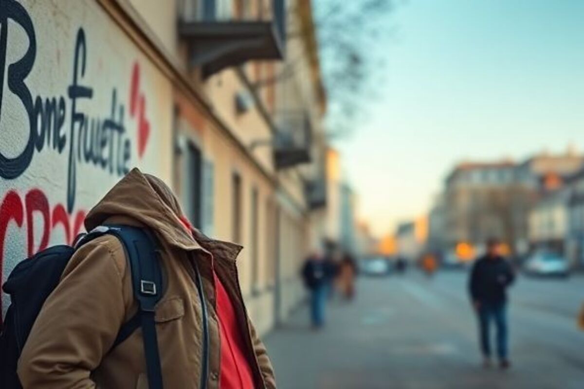 Loire : un trafiquant fait la promotion de sa drogue en taguant les murs du centre-ville avec « Bonne fumette »