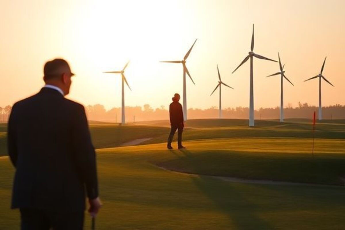 Pourquoi Greenpeace a installé des mini-éoliennes sur un golf de Donald Trump : une action symbolique et engagée
